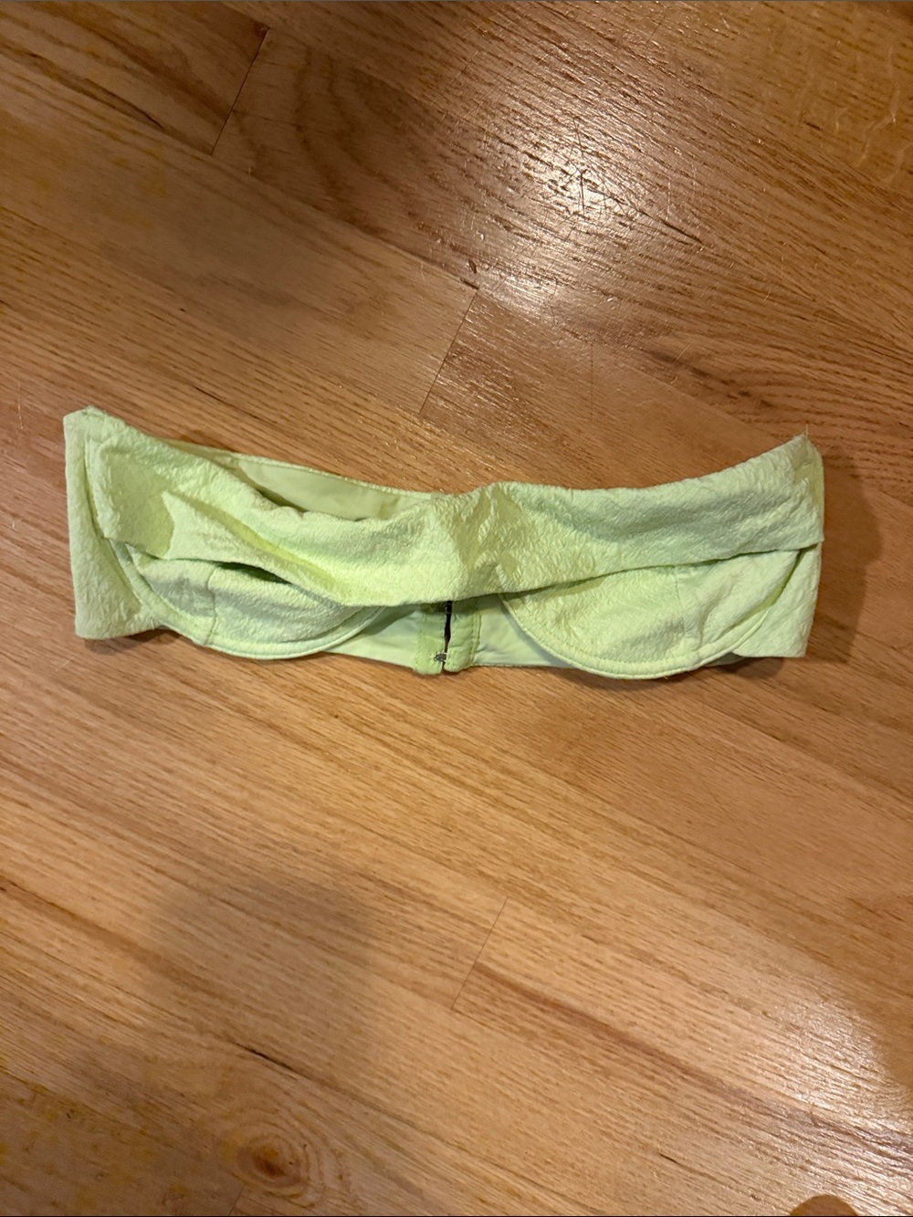 REVEL REY Lime Bandeau Swim Top